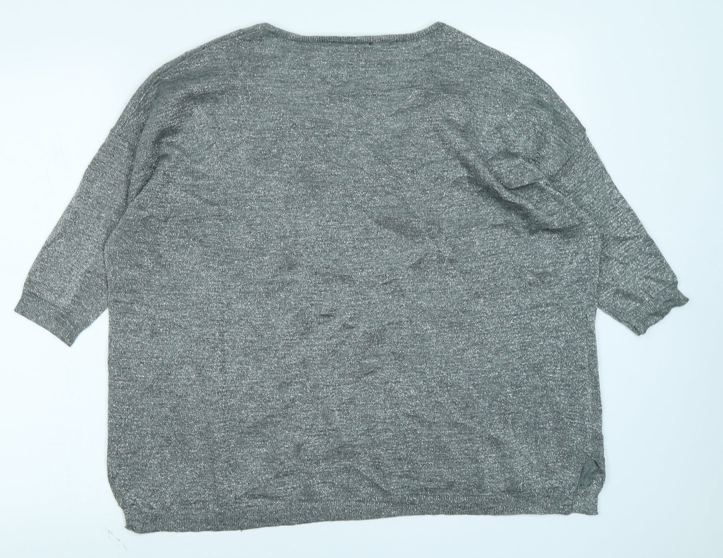 Womens UK Size M Sweewe Silver Basic T-Shirt