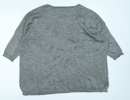 Womens UK Size M Sweewe Silver Basic T-Shirt