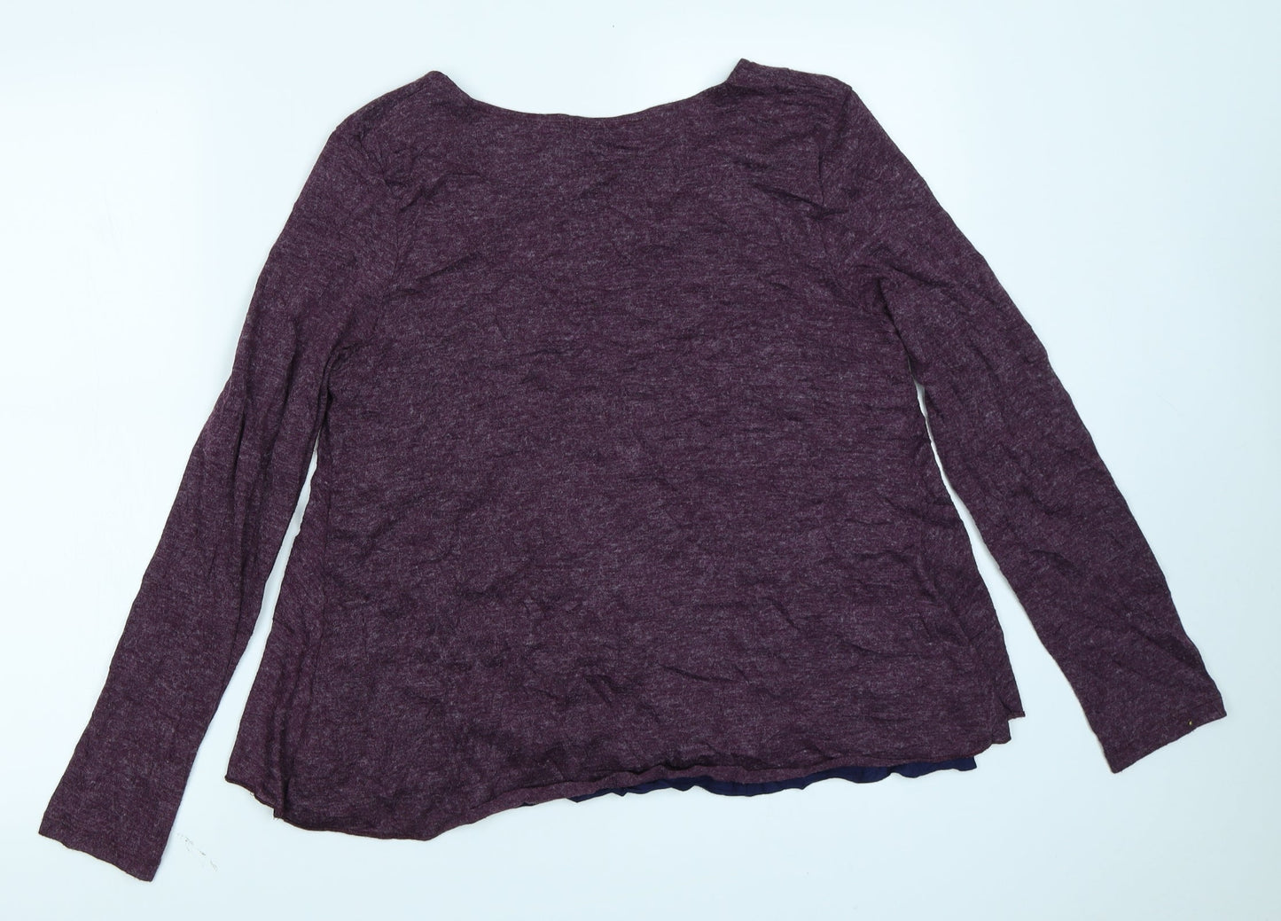 Womens UK Size 12 Lily & Me Purple Basic T-Shirt