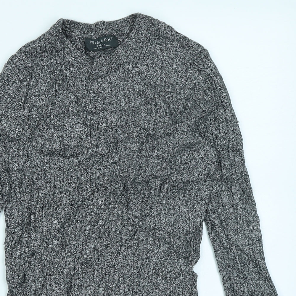 Primark Mens Grey   Pullover Jumper Size S