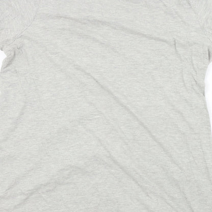 woman Womens Grey Colourblock  Basic T-Shirt Size 2XL  - Tie at front