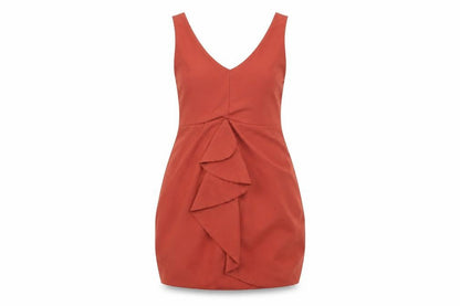 H&M Womens Brown   A-Line  Size 38  - CROSS OVER FRONT