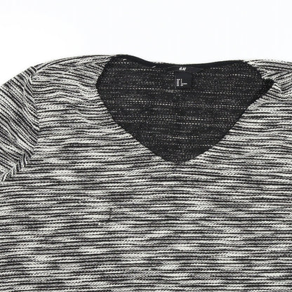 Womens UK Size S H&M Black Basic T-Shirt