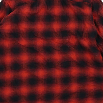 Primark Womens Red Check  Basic Blouse Size S