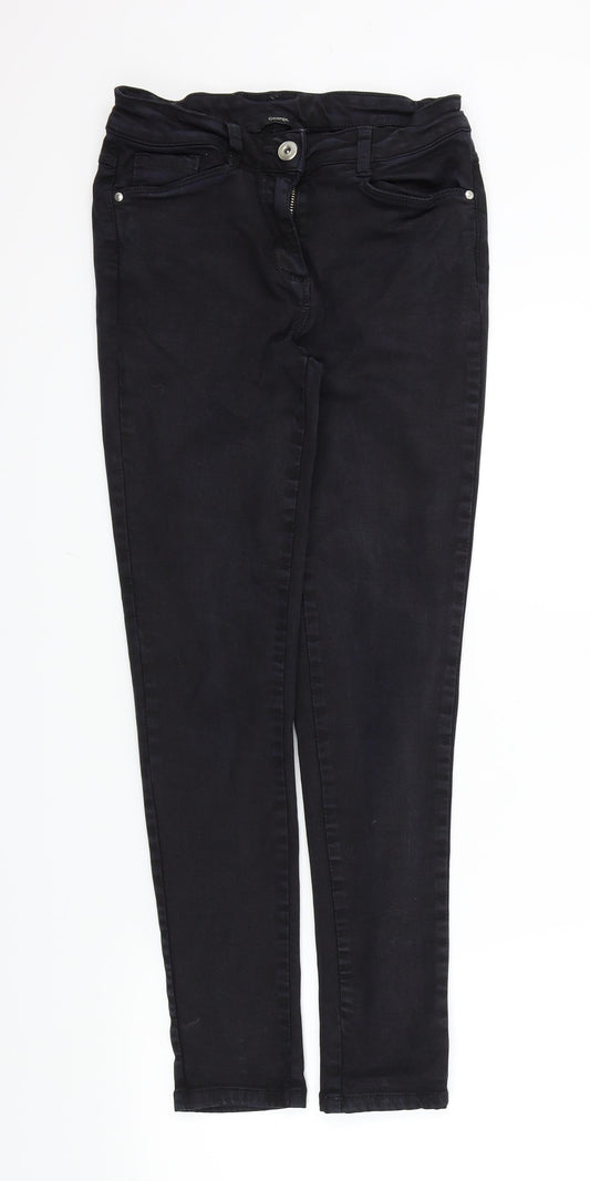 George Womens Black   Straight Jeans Size 8 L27 in