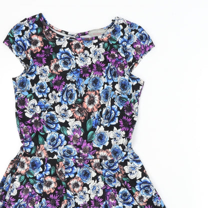 Dorothy Perkins Womens Multicoloured Floral  Fit & Flare  Size 6