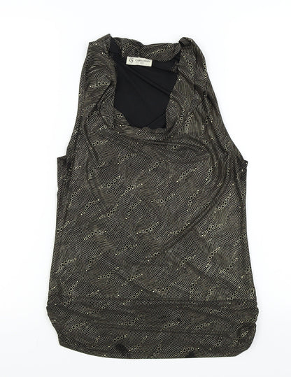 LG collection Womens Gold Colourblock  Basic T-Shirt Size XL