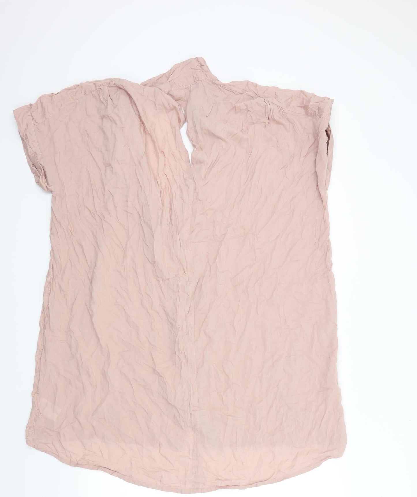 Saint Womens Pink   Basic Button-Up Size 2XL  - Open Back