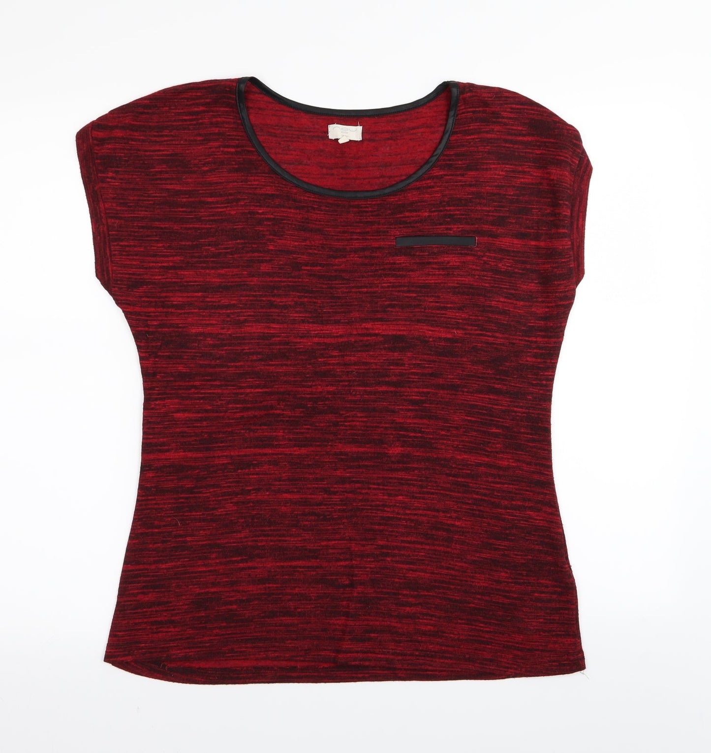 Womens UK Size 12 New Look Red Basic T-Shirt