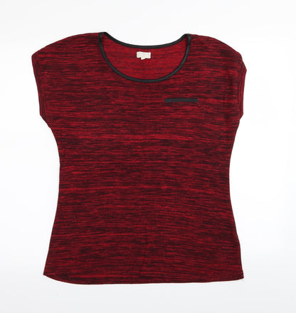 Womens UK Size 12 New Look Red Basic T-Shirt