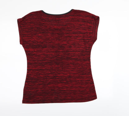 Womens UK Size 12 New Look Red Basic T-Shirt