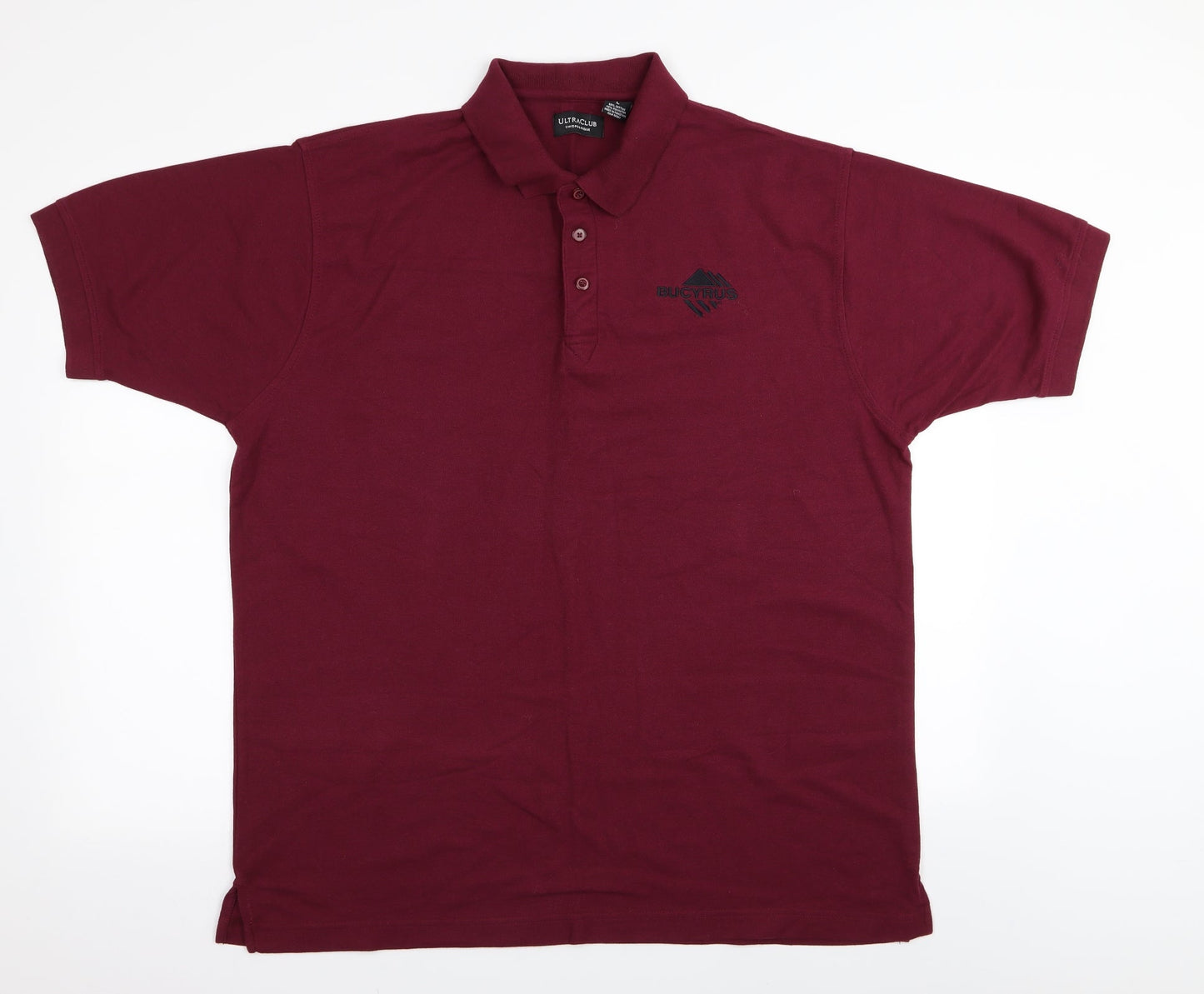 UltraClub Mens Red    Polo Size L