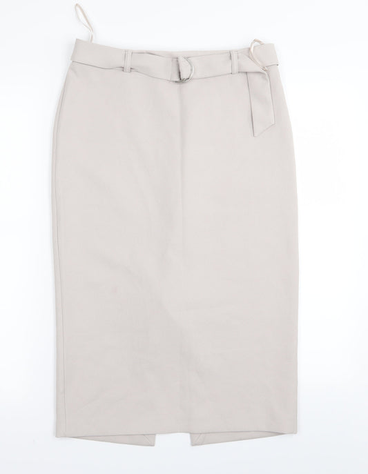 Linea Womens Grey   A-Line Skirt Size 10
