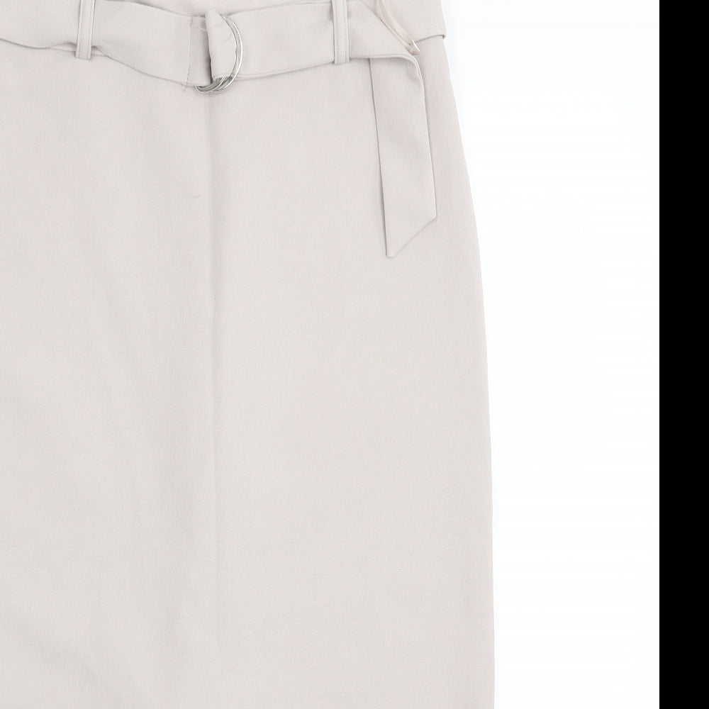 Linea Womens Grey   A-Line Skirt Size 10