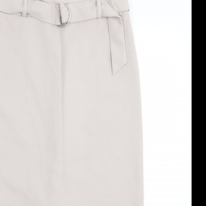 Linea Womens Grey   A-Line Skirt Size 10