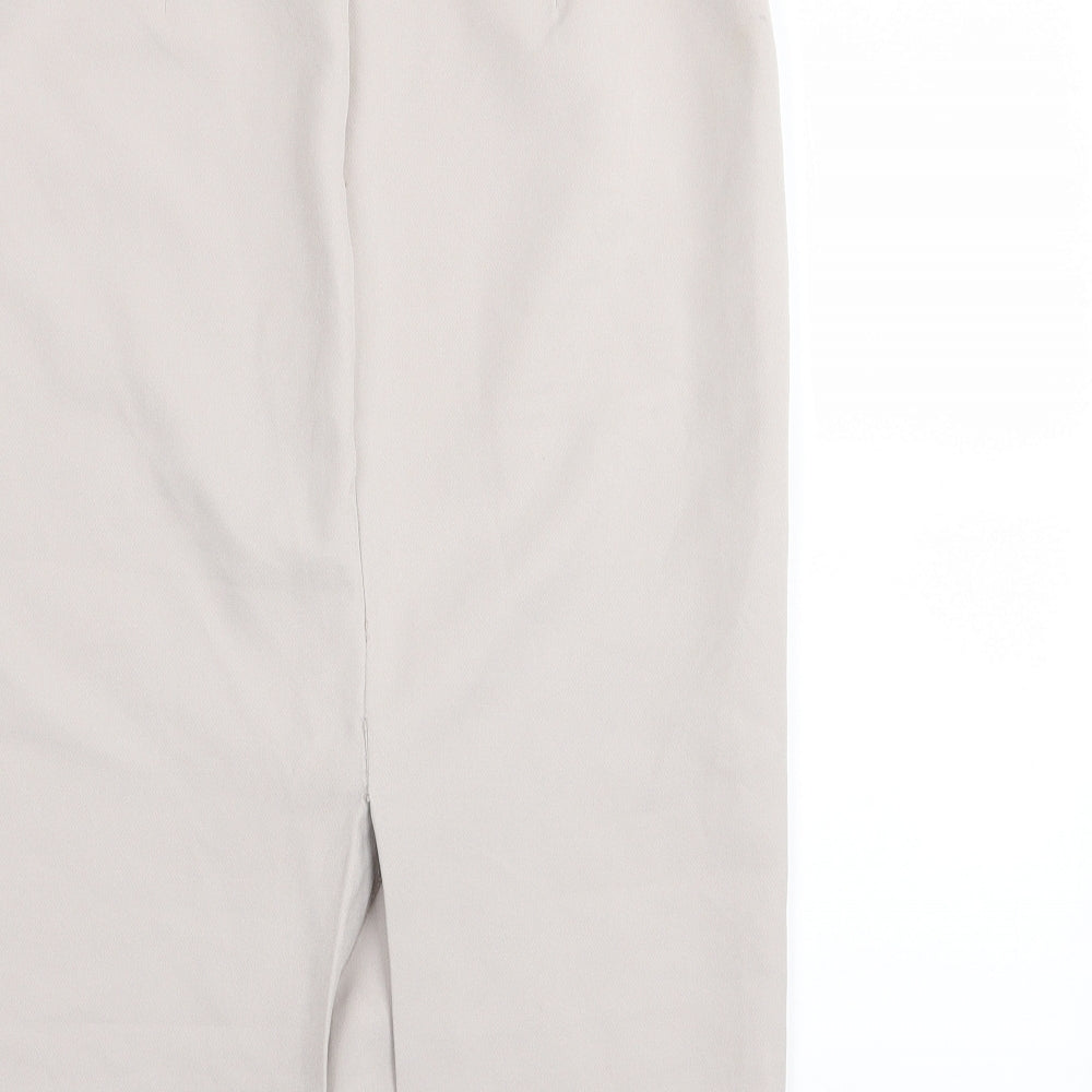 Linea Womens Grey   A-Line Skirt Size 10