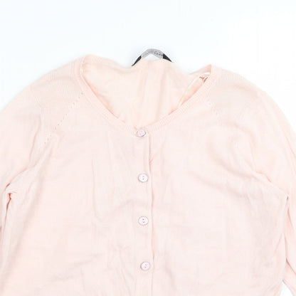 Dorothy Perkins Womens Pink   Cardigan Jumper Size 10
