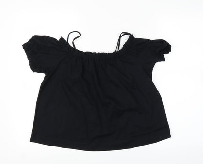 Womens UK Size M H&M Black Camisole Blouse