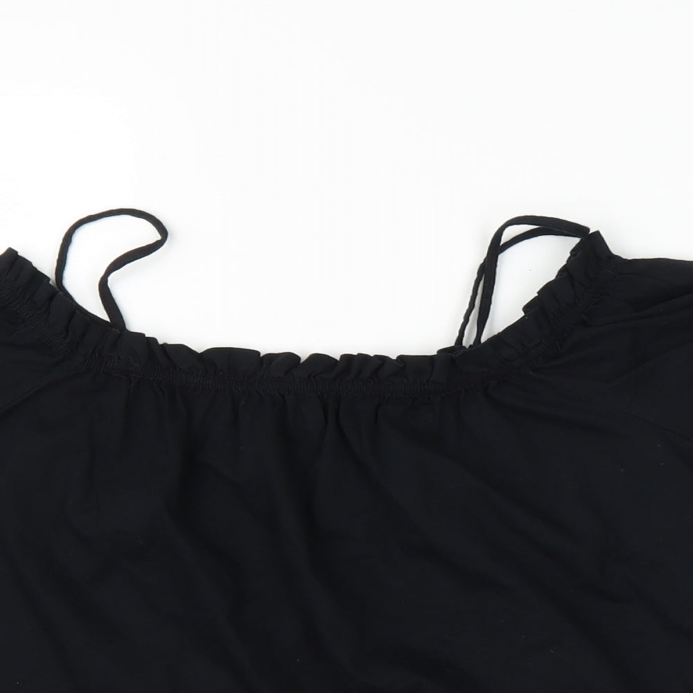 Womens UK Size M H&M Black Camisole Blouse