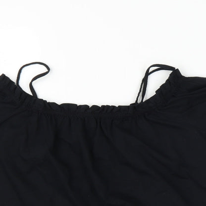 Womens UK Size M H&M Black Camisole Blouse