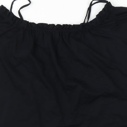 Womens UK Size M H&M Black Camisole Blouse