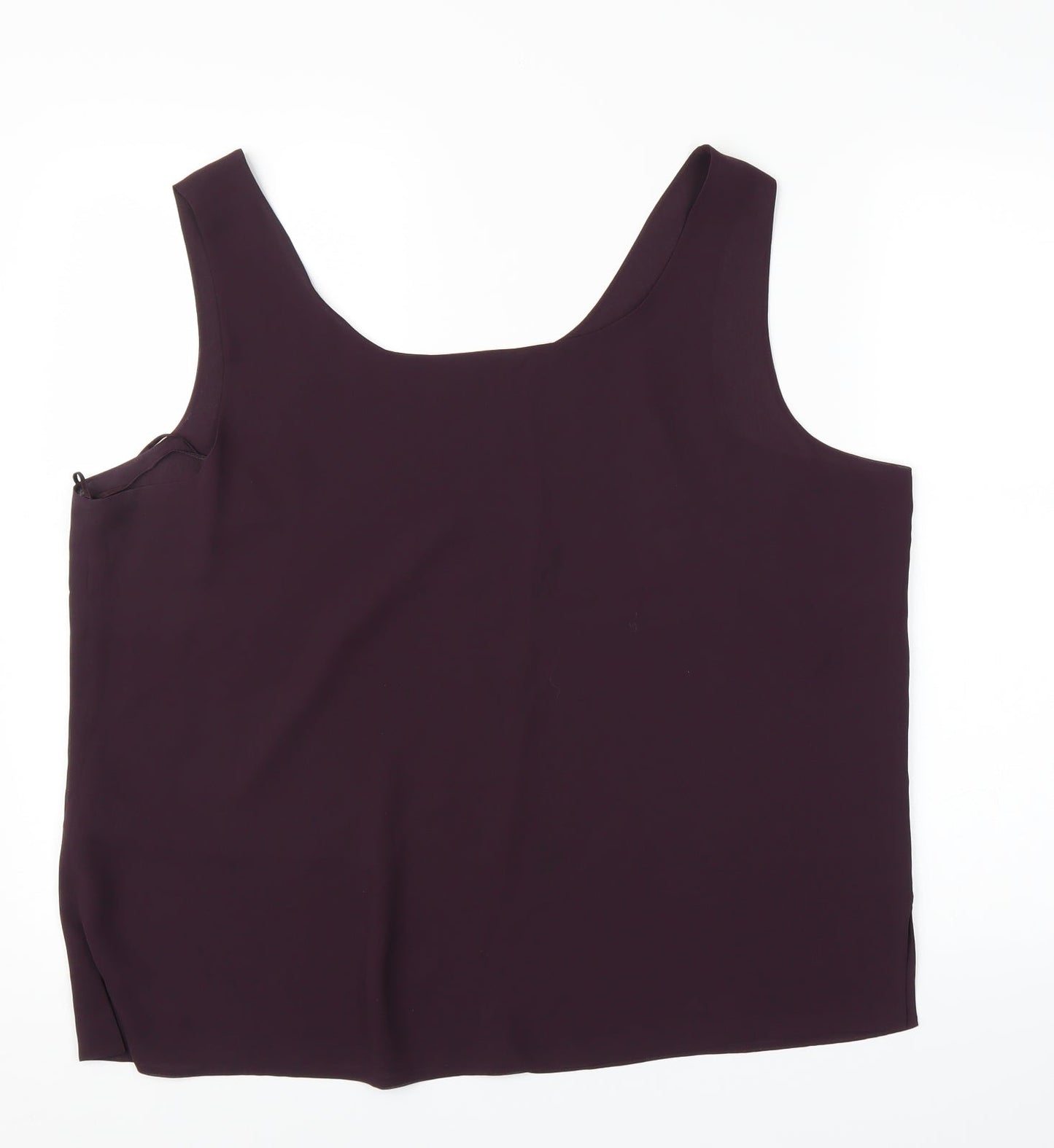 Womens UK Size L Preworn Purple Basic Blouse