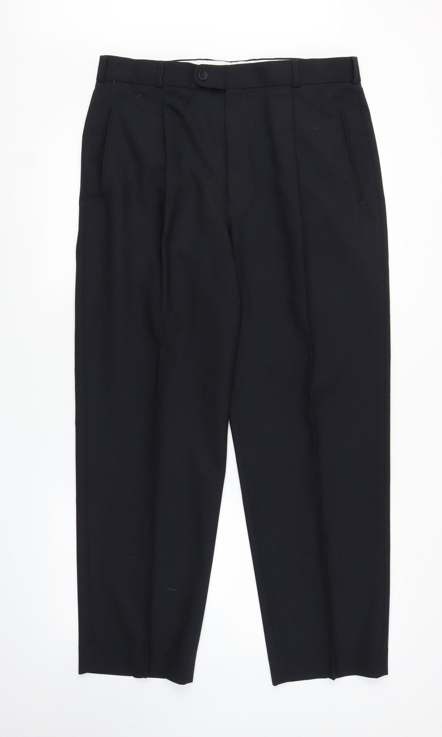 Moorcroft Mens Blue   Trousers  Size 34 in L27 in