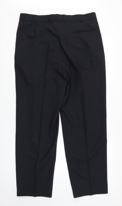 Moorcroft Mens Blue   Trousers  Size 34 in L27 in