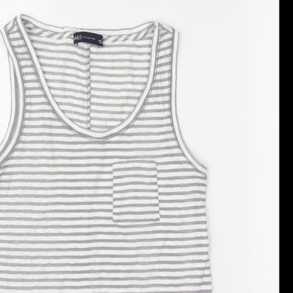 Womens UK Size 12 M&S Grey Basic Tank