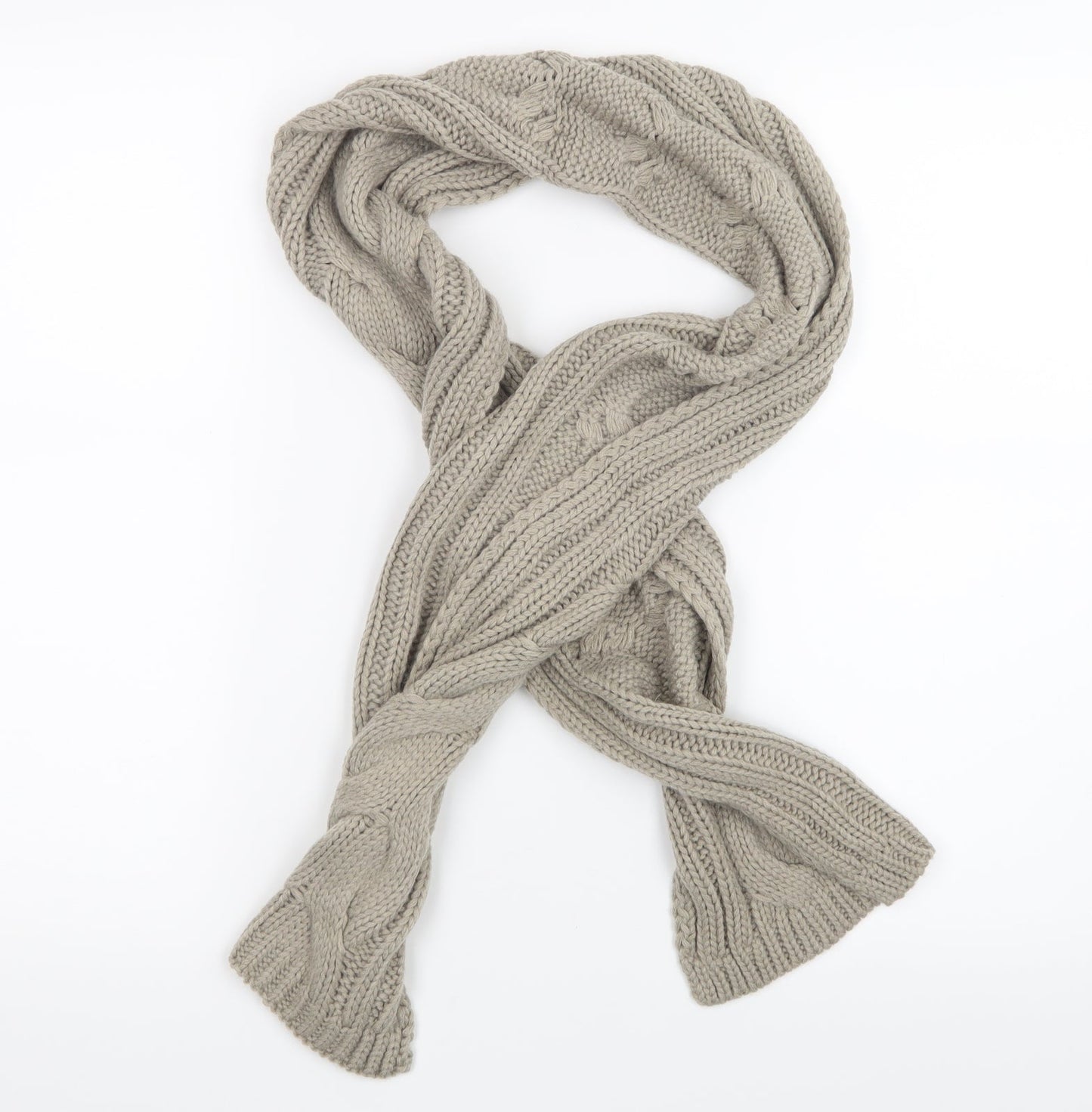 Preworn Womens Beige  Knit  Scarf