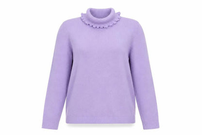 Pure & Natural Womens Purple  Knit Pullover Jumper Size M