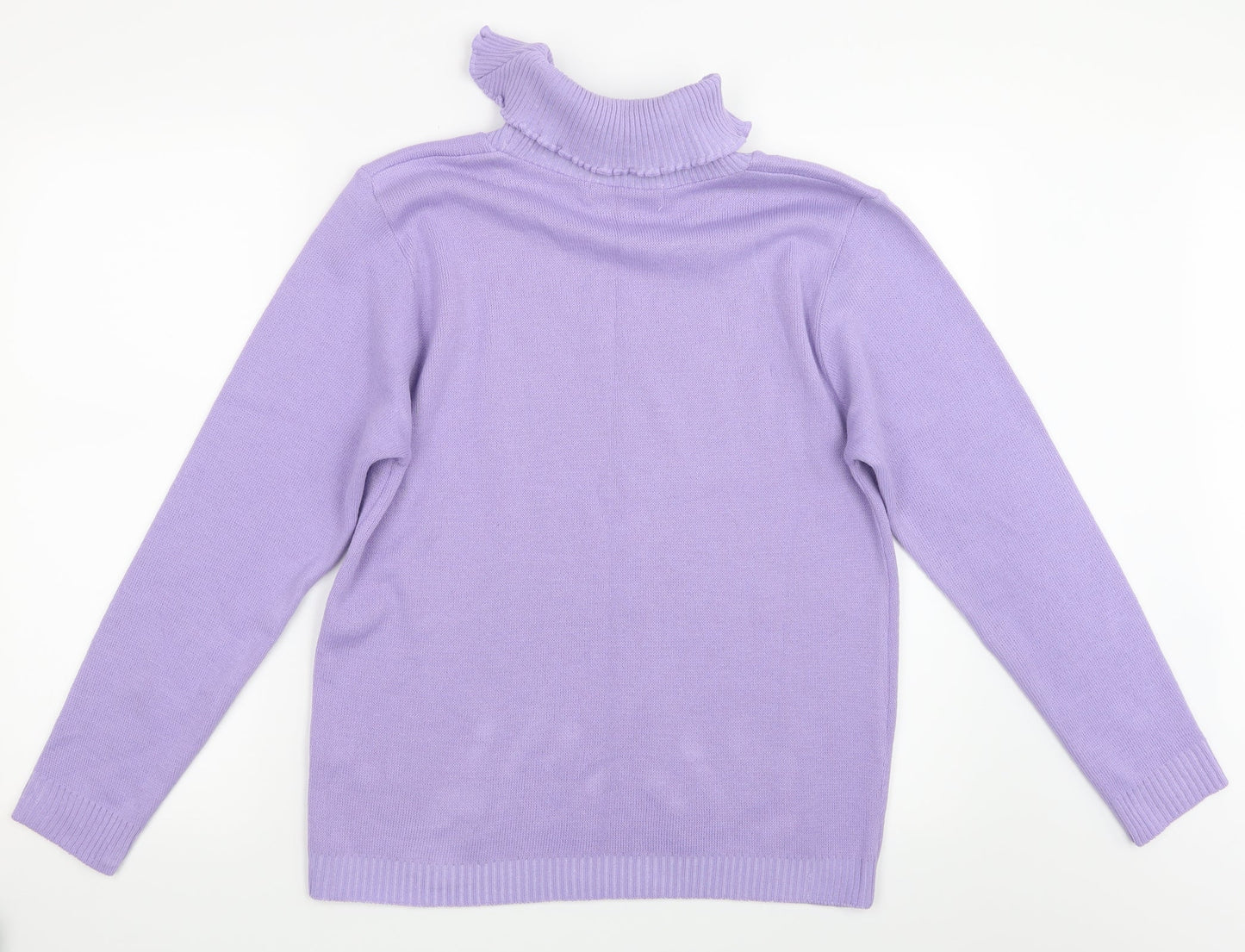 Pure & Natural Womens Purple  Knit Pullover Jumper Size M