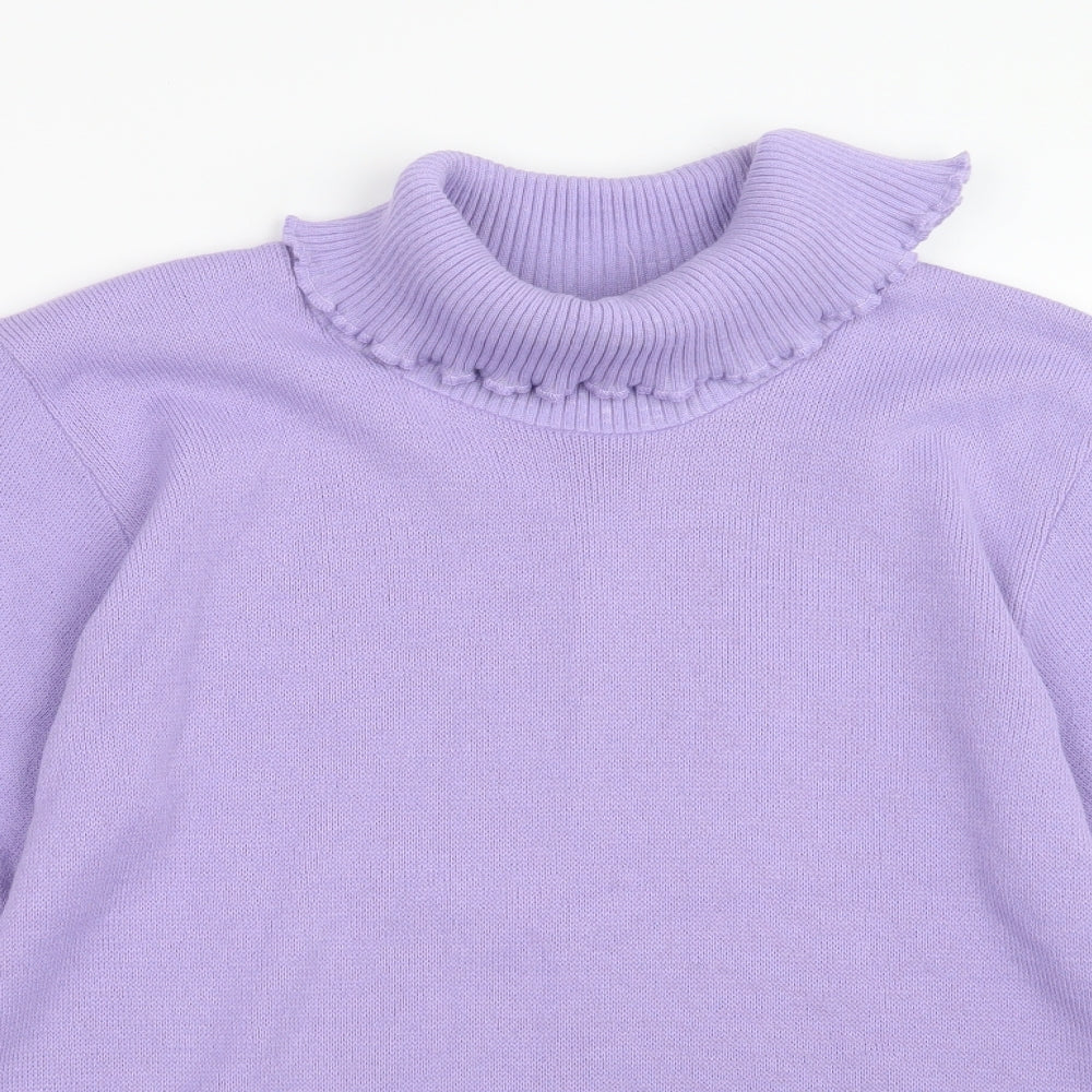 Pure & Natural Womens Purple  Knit Pullover Jumper Size M