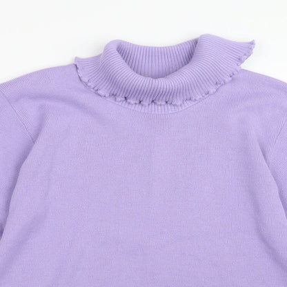 Pure & Natural Womens Purple  Knit Pullover Jumper Size M