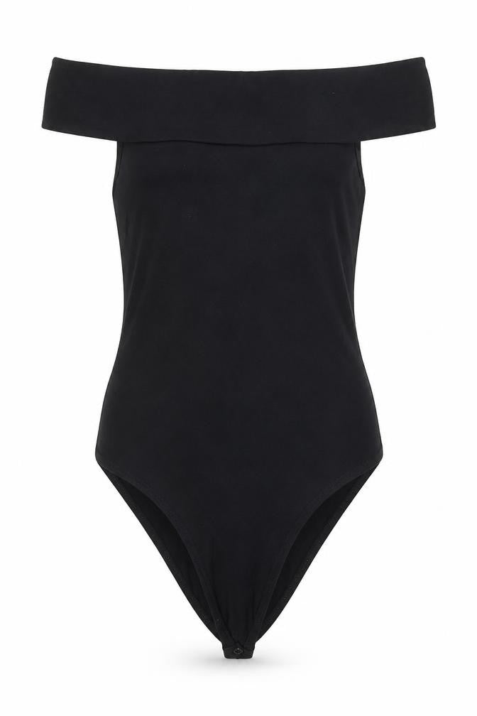 Womens UK Size 8 Miss Selfridge One-Piece Black Bodysuit