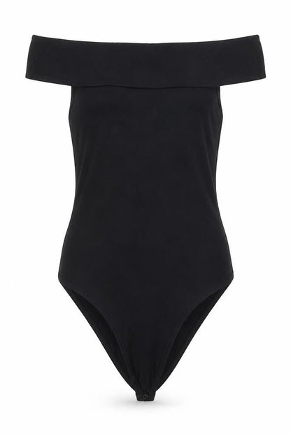 Womens UK Size 8 Miss Selfridge One-Piece Black Bodysuit