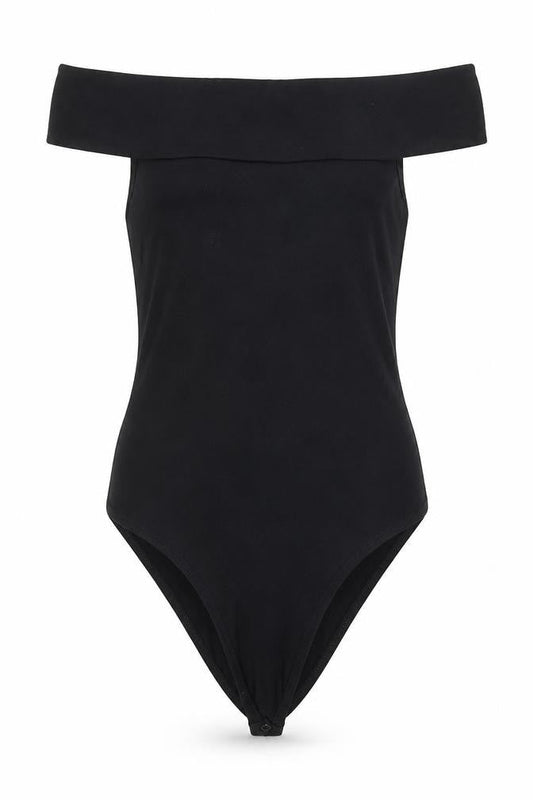 Womens UK Size 8 Miss Selfridge One-Piece Black Bodysuit
