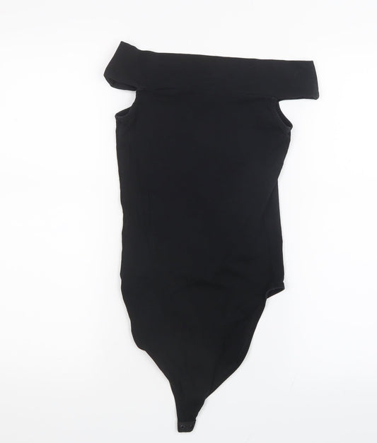 Miss Selfridge Womens Black   Bodysuit One-Piece Size 8