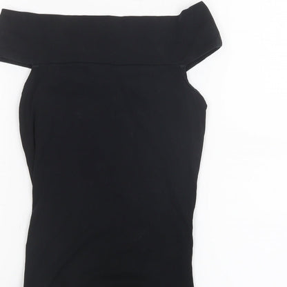 Miss Selfridge Womens Black   Bodysuit One-Piece Size 8