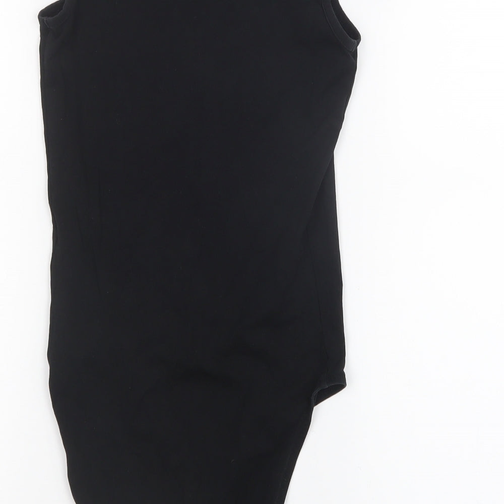 Miss Selfridge Womens Black   Bodysuit One-Piece Size 8