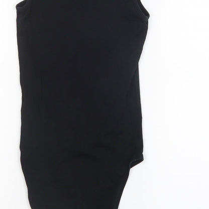 Miss Selfridge Womens Black   Bodysuit One-Piece Size 8
