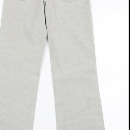 Womens UK Size 8 Papaya Regular Fit Straight Grey Jeans