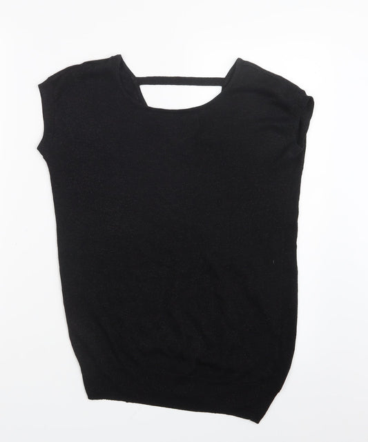 NEXT Womens Black  Knit Pullover Jumper Size 6