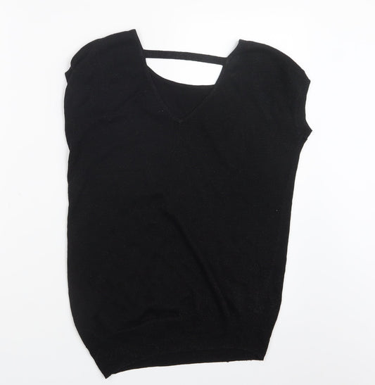 NEXT Womens Black  Knit Pullover Jumper Size 6
