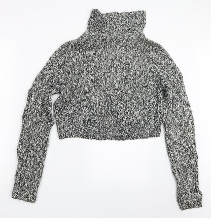 H&M Womens Black  Knit Pullover Jumper Size S