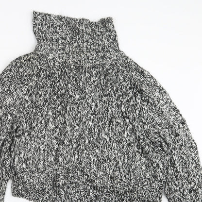 H&M Womens Black  Knit Pullover Jumper Size S