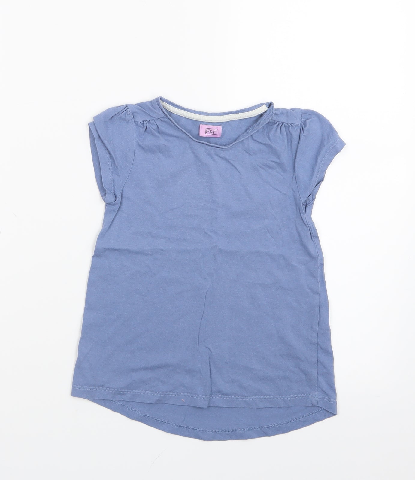 F&F Girls Purple   Basic T-Shirt Size 4-5 Years