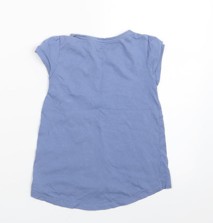 F&F Girls Purple   Basic T-Shirt Size 4-5 Years