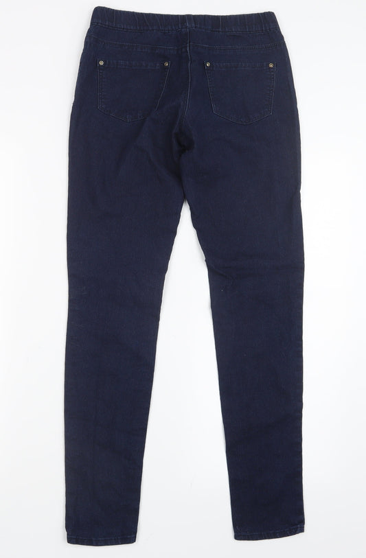 Denim Co. Womens Blue  Denim Jegging Jeans Size 6 L28.5 in