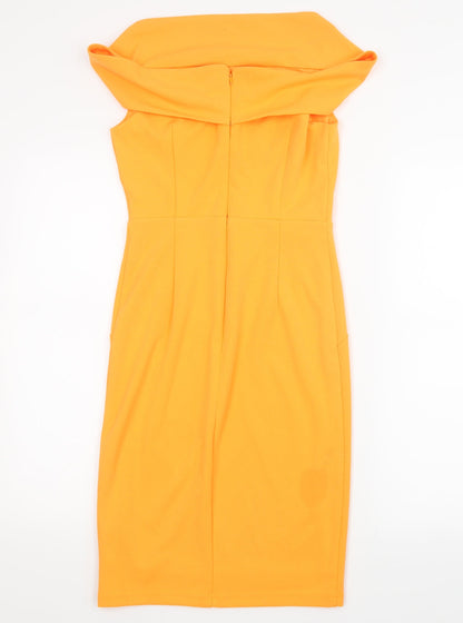 New Look Womens Orange   Shirt Dress  Size 10